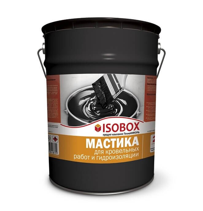 Мастика кровельная гидроизоляционная 22 кг ISOBOX