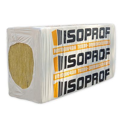 Плита минераловатная БЛОК 45 1000х600х100 мм 3 шт 0,180м3 14уп пал ISOPROF