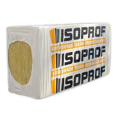 Плита минераловатная БЛОК 45 1000х600х100 мм 3 шт 0,180м3 14уп пал ISOPROF