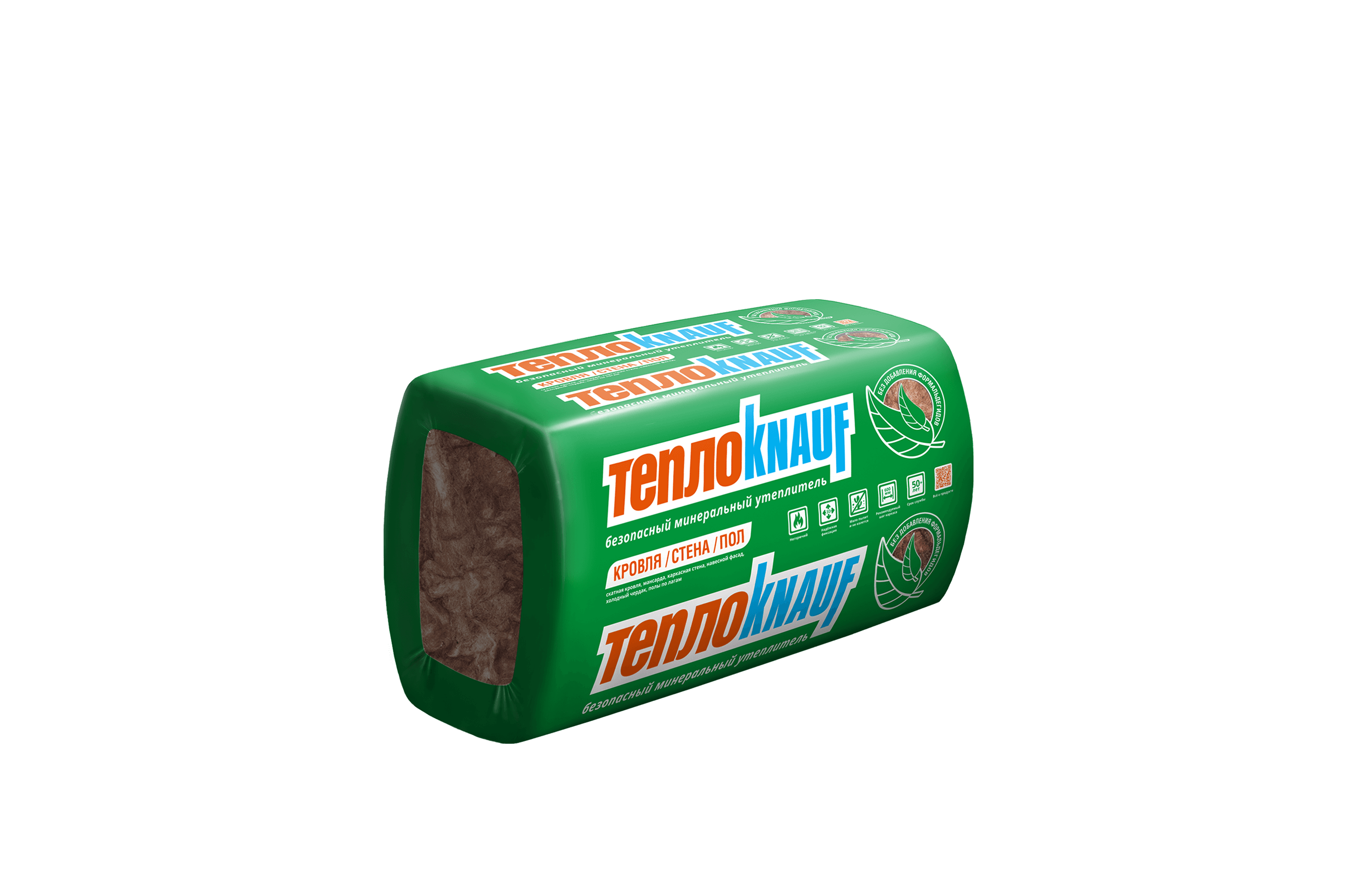 Минераловатная изоляция ТеплоКНАУФ TS 036 Aquastatik 1230х610х50мм 16 шт 0,6м3 KNAUF