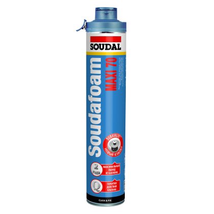 Пена монтажная профессиональная SOUDAFOAM MAXI 70 летняя 870 мл SOUDAL