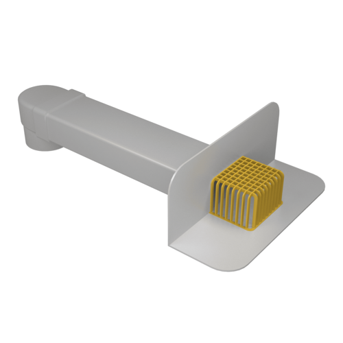 Воронка парапетная ПВХ 65х100 мм с отводом L=550 мм D100мм TERMOCLIP