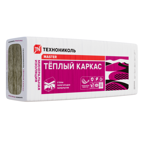 Плиты теплозвукоизоляционные 37 PN Теплый каркас 1200х610х50 мм 10 шт 0,366 м3 ТЕХНОНИКОЛЬ