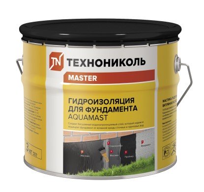 Мастика битумная AquaMast 3 кг 144шт пал ТЕХНОНИКОЛЬ