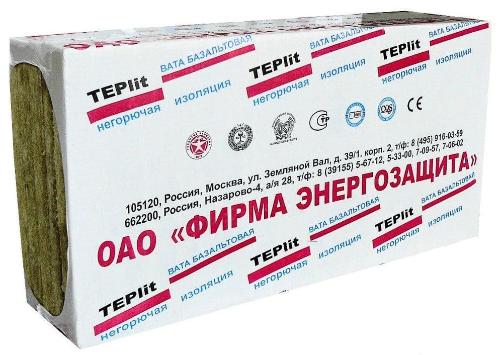 Плита минераловатная П-75 ТУ 1000х500х50 мм 6 шт 0,150м3 ТЕПЛИТ