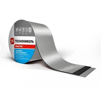 Лента самоклеящаяся Nicoband 10 см х 10 м серебристый ТЕХНОНИКОЛЬ