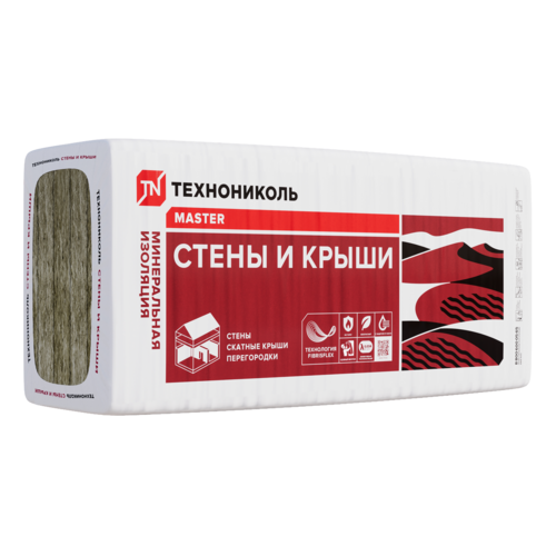 Плиты теплозвукоизоляционные 34 PN Стены и крыши 1000х610х50 мм 10шт 0,305м3 ТЕХНОНИКОЛЬ